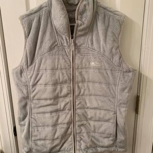 Womens Drake reversible gray vest, size XL